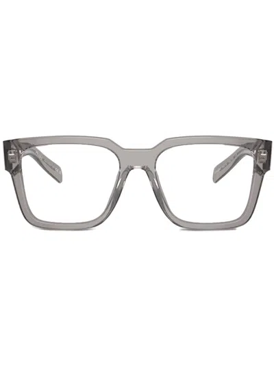 Prada Eyewear Eyeglasses In Transparent Asphalt