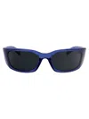 Prada Transparent Iris Acetate Sunglasses In Blue