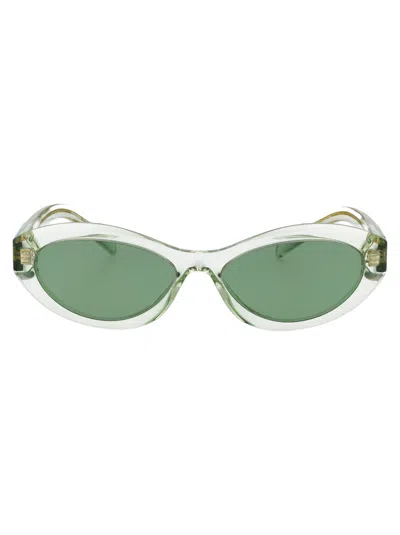PRADA PRADA TRANSPARENT MINT ACETATE SUNGLASSES