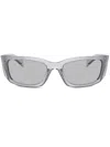 Prada Womens Grey Pr A14s Butterfly-frame Acetate Sunglasses In Grau