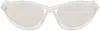 Prada Transparent Runway Sunglasses In 14v60h