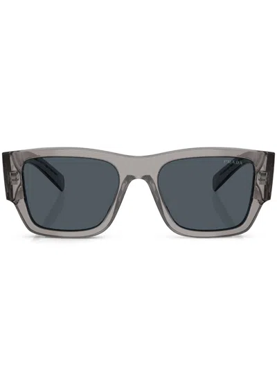 Prada 54mm Square Sunglasses In Transparent Grey