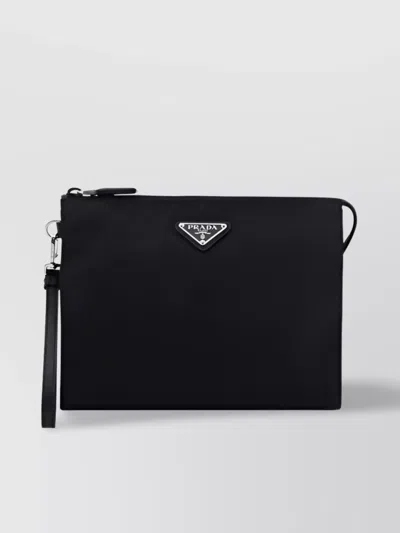Prada Travel Beauty Case Detachable Strap In Black