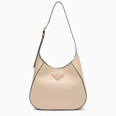 Prada Travertine-coloured Leather Shoulder Bag
