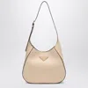 Prada Women's Travertine-coloured Leather Shoulder Bag In Sand