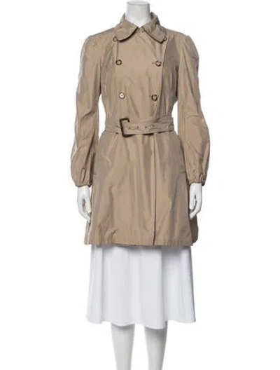 Pre-owned Prada Trench Coat In Neutrals