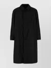 Prada Black Re-nylon Trench Coat In Black