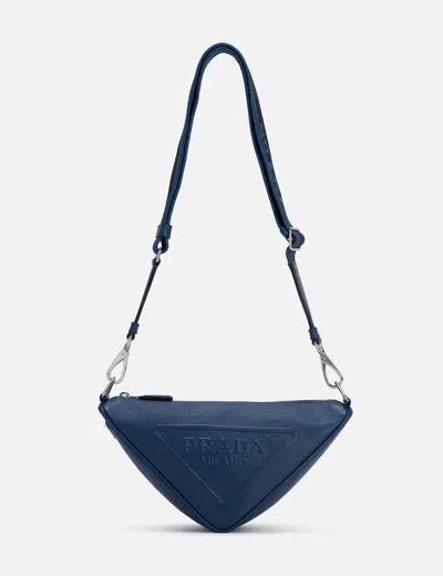 Prada Triangle Bag In Blue