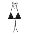 Prada Triangle-cup Halterneck Bikini Top In Black