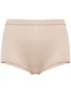 Prada Kurze Shorts Mit Triangel-emaille In Nude