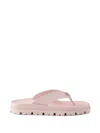 Prada Zehensteg-sandalen Aus Gummi In Pink