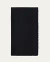 Prada Triangle Jacquard Wool Scarf In F03kn Nero Metal Blu