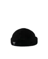 Prada Black Nylon Hat Men In Black