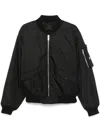 Prada Bomberjacke Mit Triangel-logo In Schwarz