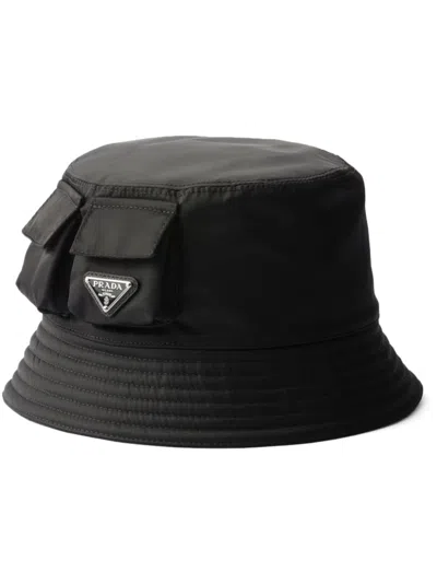 Prada Black Re-nylon Bucket Hat