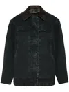 Prada Triangle-logo Canvas Jacket In Grey
