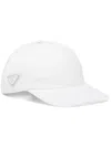 Prada Re-nylon Baseball Cap In White