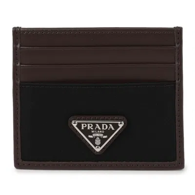 PRADA TRIANGLE LOGO CARD CASE
