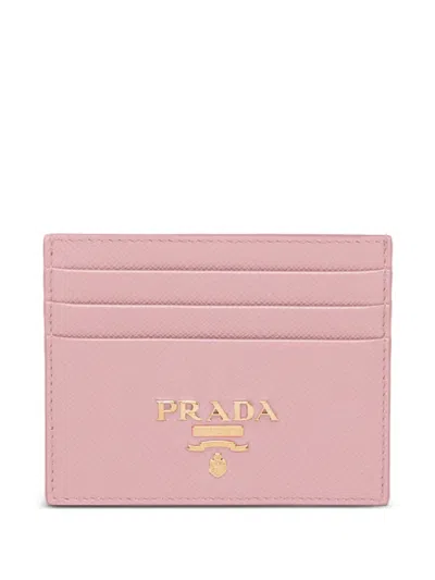 Prada Kartenetui Mit Logo In Pink