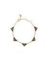 Prada Triangle-logo Chain-link Bracelet In White