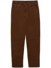 Prada Baggy Corduroy Pants In Braun