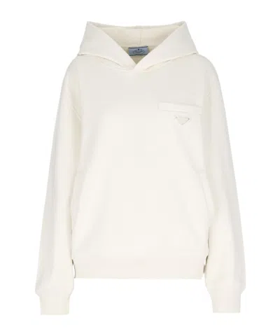 PRADA COTTON FLEECE HOODIE