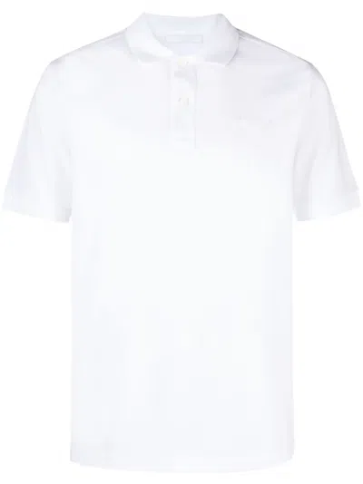 PRADA TRIANGLE-LOGO COTTON POLO SHIRT