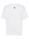 Prada Oversized White Cotton Logo T-shirt In White