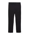 Prada Triangle-logo Cotton Trousers In Black