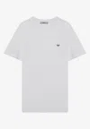 Prada Triangle Logo Cotton T-shirt In White
