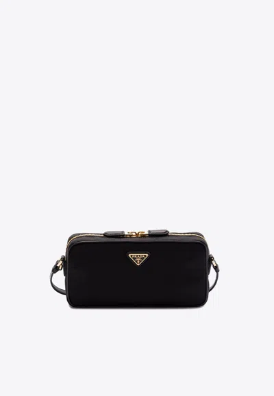 PRADA TRIANGLE LOGO CROSSBODY BAG