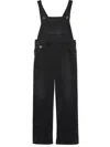 Prada Latzhose Aus Denim In Black