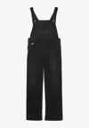 Prada Latzhose Aus Denim In Black