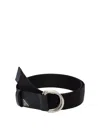 Prada Re-nylon Strap Belt In Black