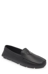 Prada Drive Leather Loafers In Nero