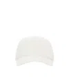 Prada Triangle-logo Embroidered Cap In White