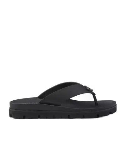 PRADA RUBBER THONG SANDALS