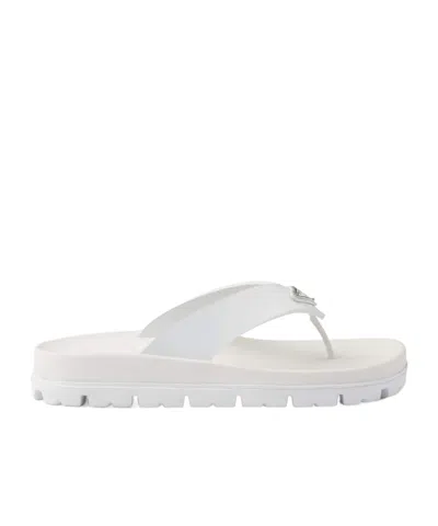 PRADA TRIANGLE-LOGO FLIP FLOPS