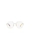 Prada Triangle-logo Glasses In White