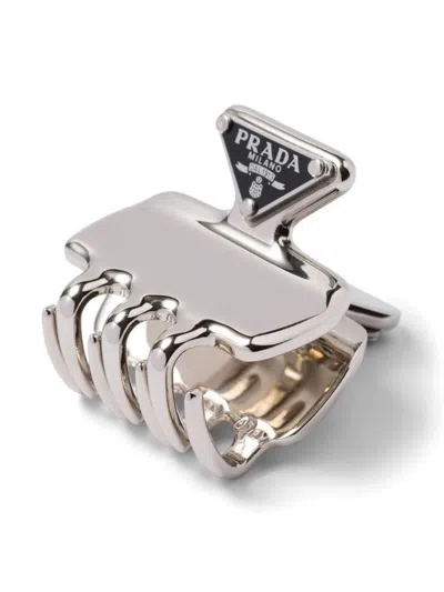 Prada Triangle-logo Hair Clip
