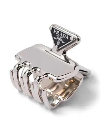 Prada Triangle-logo Hair Clip