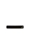 Prada Womens Black Triangle-logo Plexiglas Hair Clip In Black
