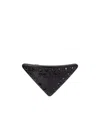 Prada Triangle-logo Hair Clip In Black