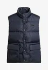 Prada Re-nylon Sleeveless Down Jacket In Blue