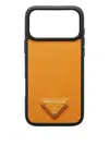 Prada Saffiano Leather Case For Iphone 17 Pro Max In Orange