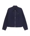 Prada Triangle-logo Jacket In Blue