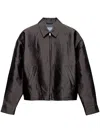 Prada Triangle-logo Jacket In Grey