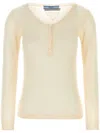 Prada Women's Skin Cashmere Blend Sweater In Neutrals