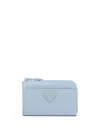 Prada Saffiano Keychain In Blue