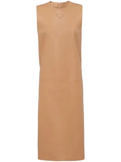 Prada Skin Pink Nappa Leather Dress